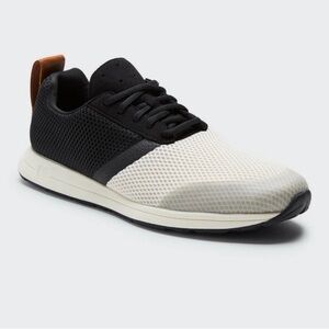 York Athletics The Henry Air Mesh Two-Tone Black and White Mesh Sneaker